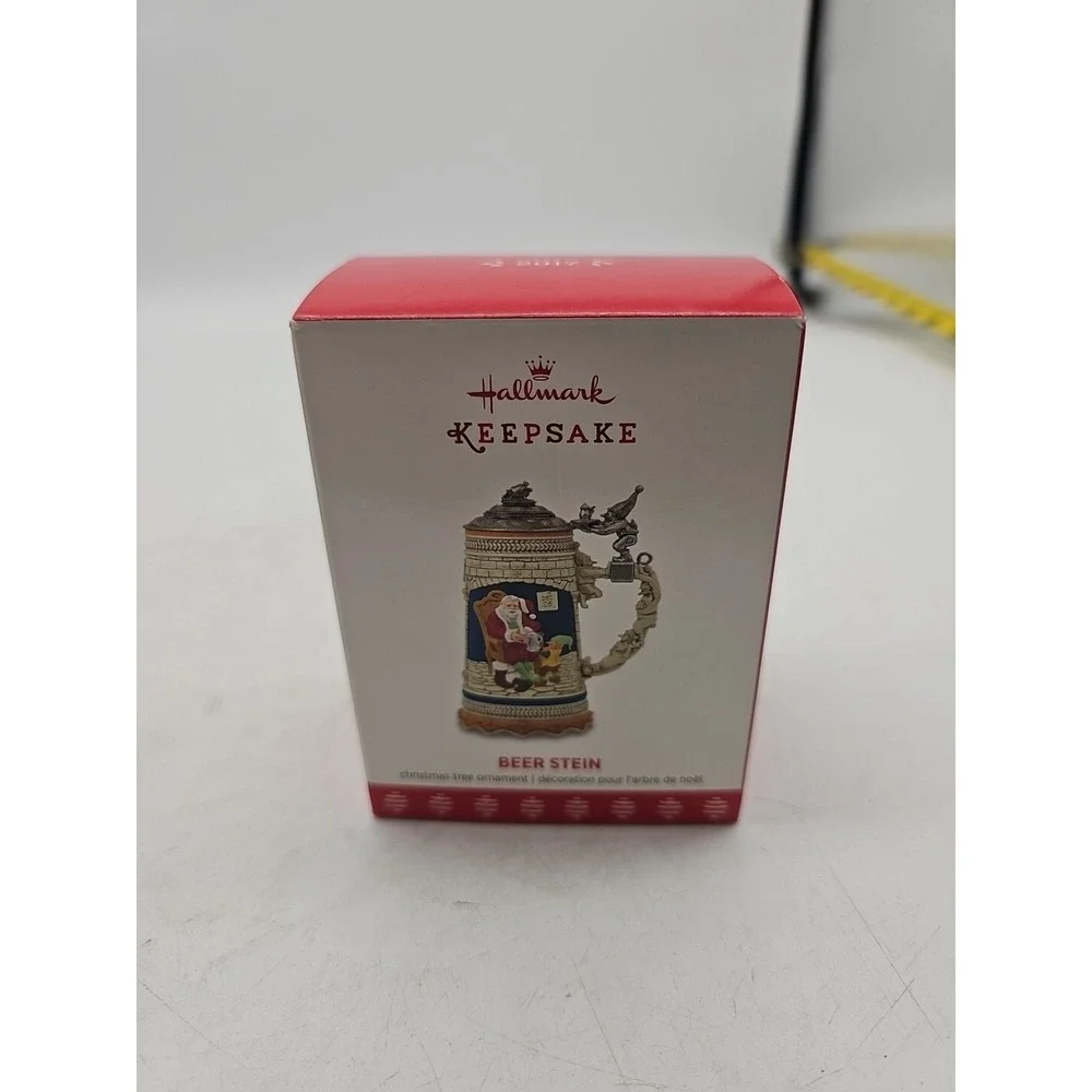 Hallmark Keepsake Ornament 2017 German Stein Santa Claus‎ Beer Stein